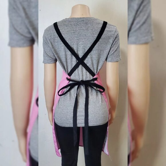 CARTOON HELLO KITTY CUTE KITCHEN APRON BIG LOGO PINK ONESIZE - Picture 6 of 6